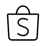 shopee logo black